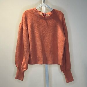 **EUC Gorgeous girls sweater in mango with gold flecks Size 7/8